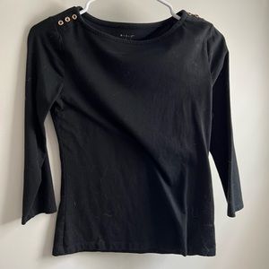 A new day black blouse quarter sleeve